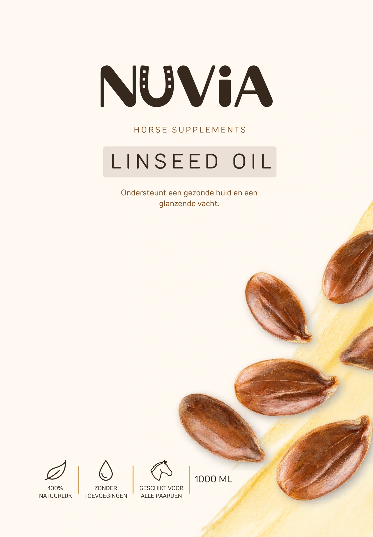NUVIA Linseed Oil label