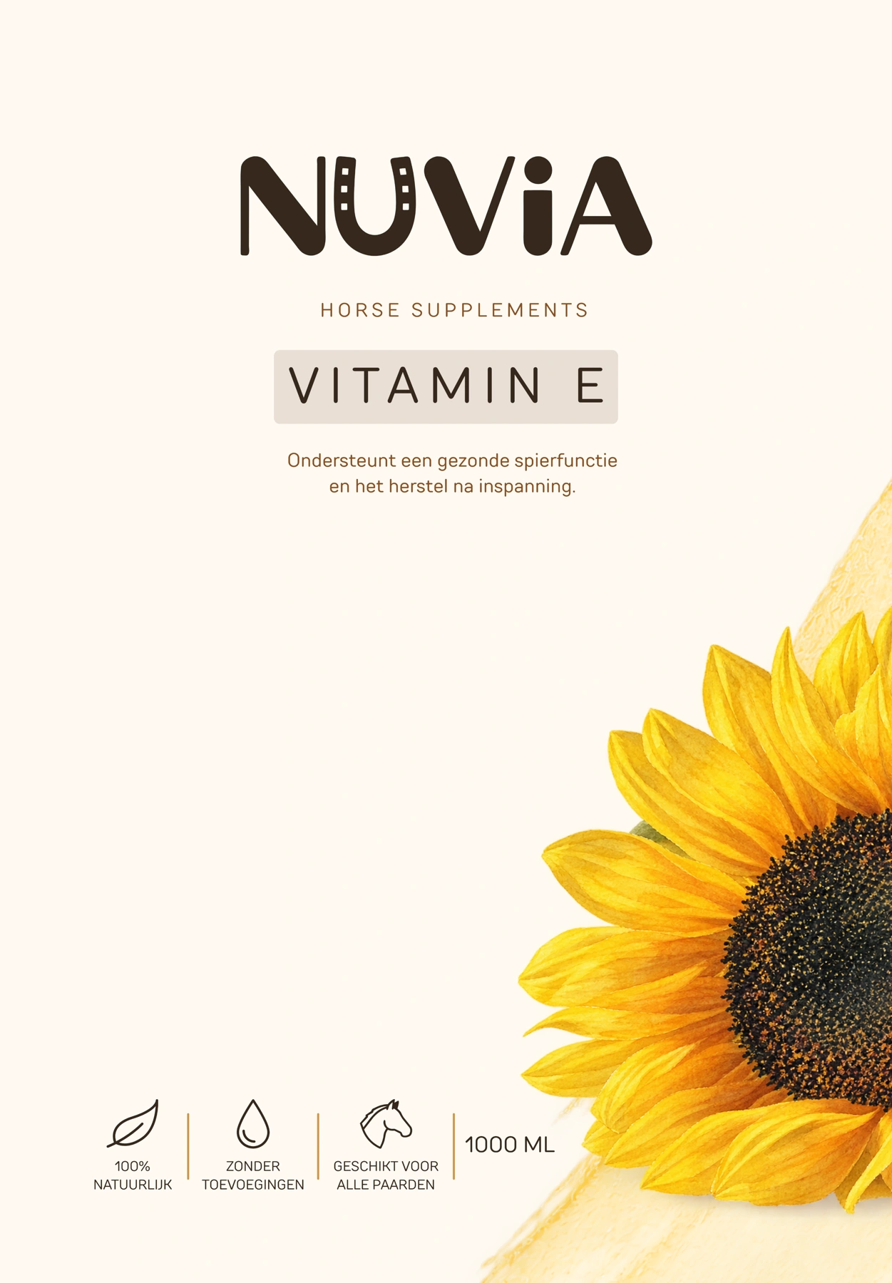 NUVIA Vitamin E label