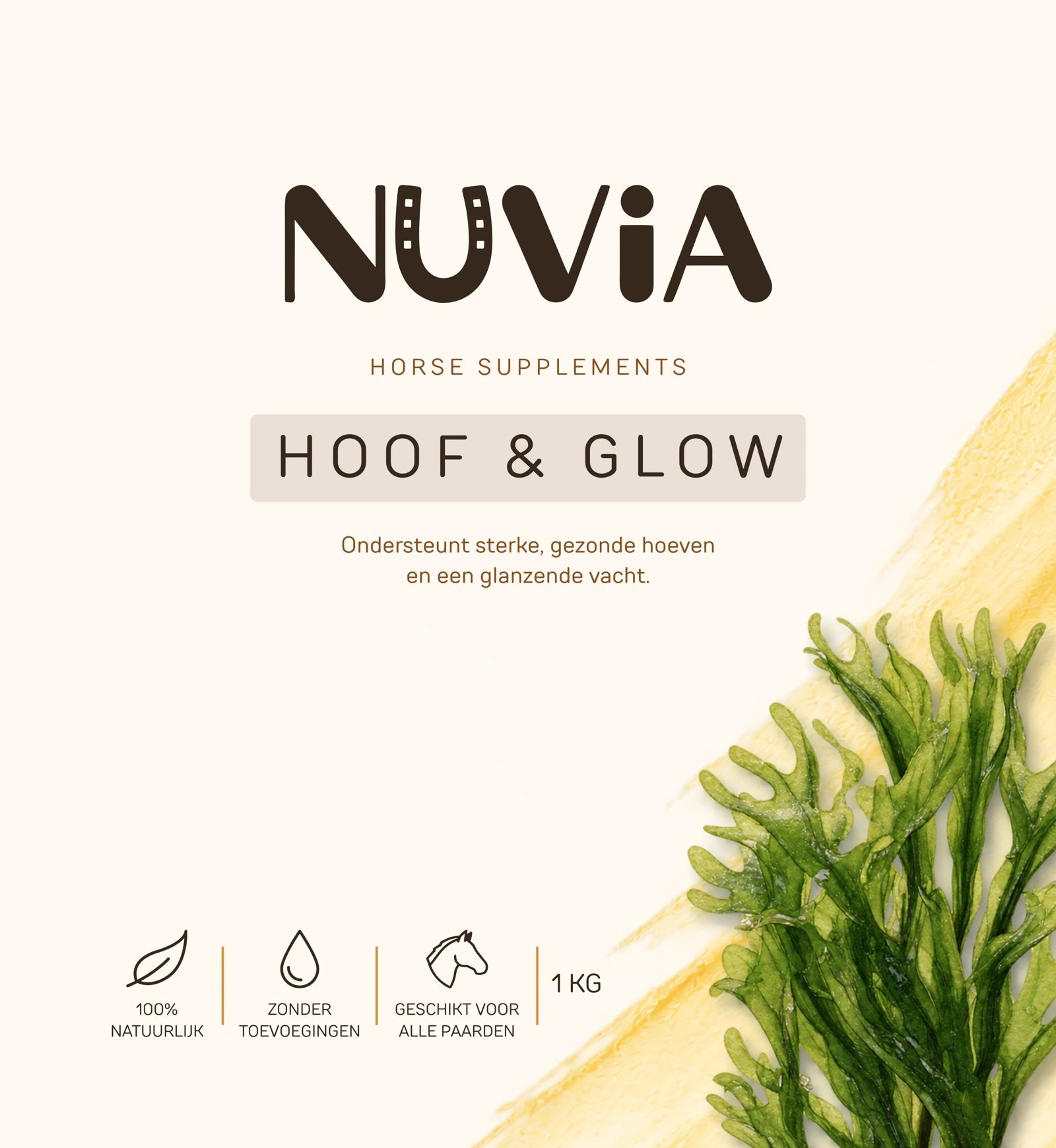 NUVIA Hoof & Glow label