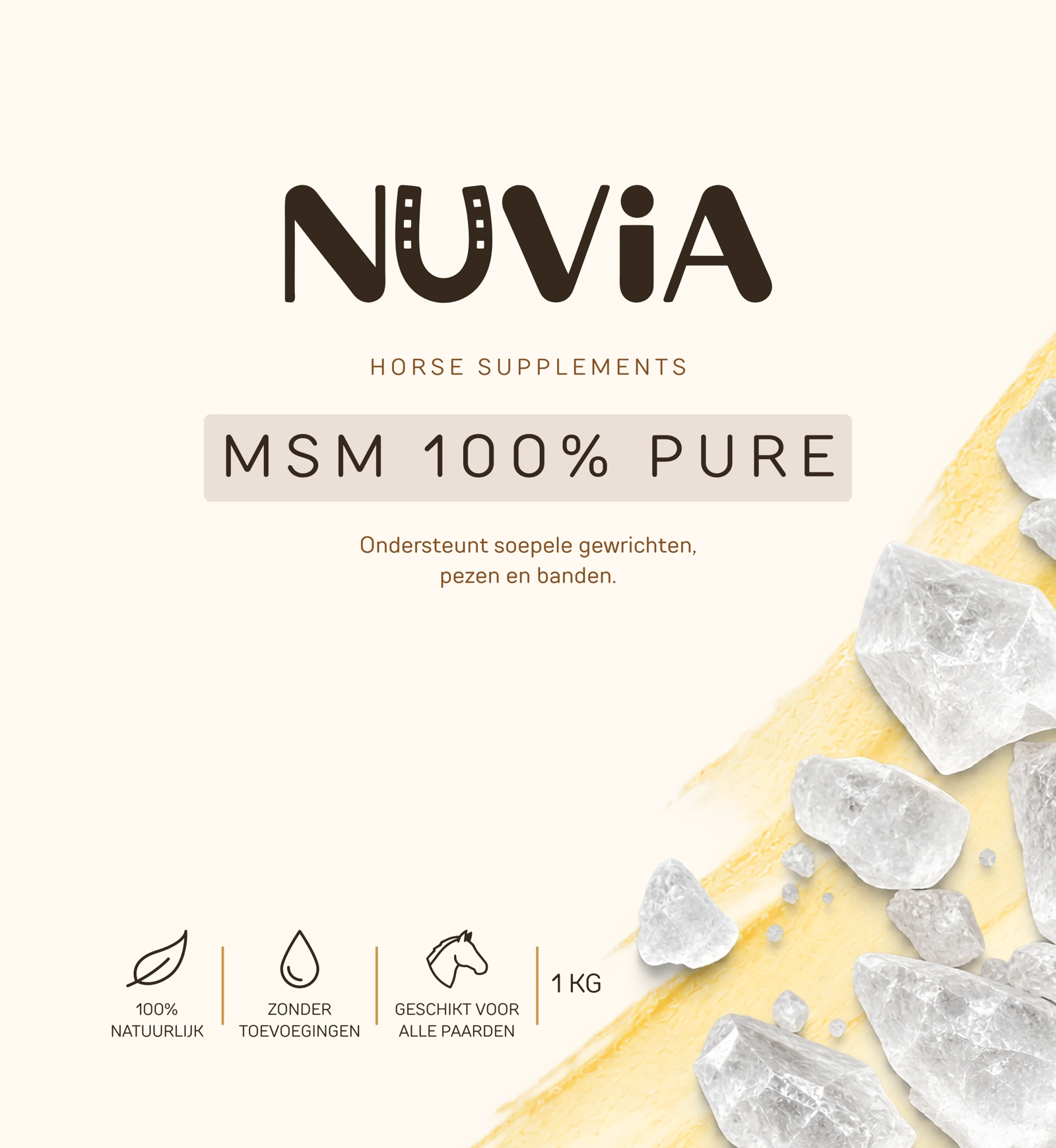 NUVIA MSM 100% Pure label